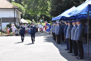 I Zastępca Komendanta Wojewódzkiego Policji w Gorzowie Wielkopolskim podczas przeglądu pododdziału.